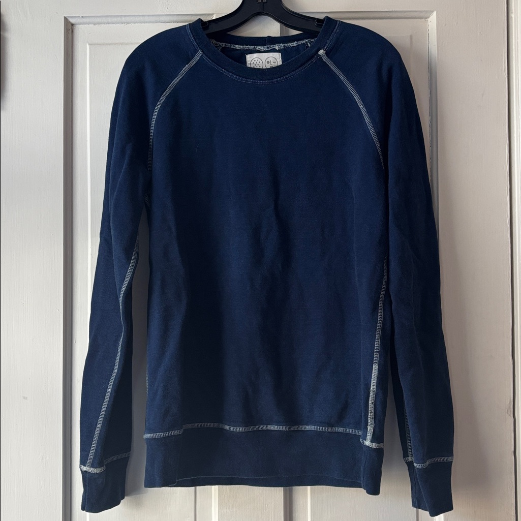 Olderbrother Indigo Crew Neck Unisex Sweatshirt Sz Xs